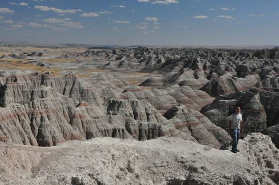 Mirante no Badlands National Park, em South Dakota, nos Estados Unidos